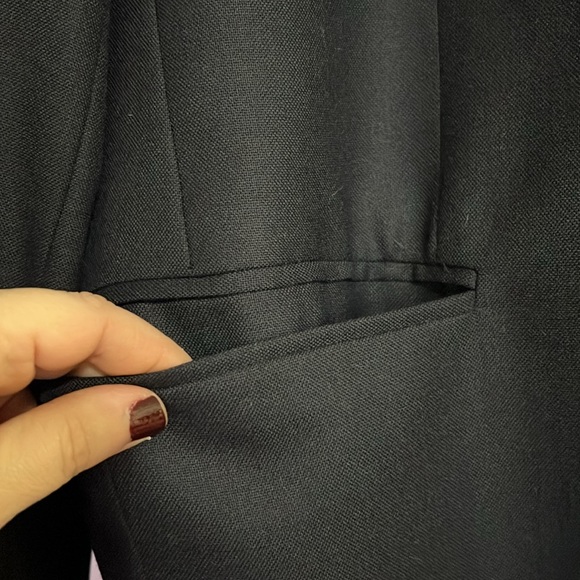 TOMMY HILFIGER Mens Navy Blue Single Breasted 2 Button Sport Coat, 42 Large,EUC. - Picture 6 of 11